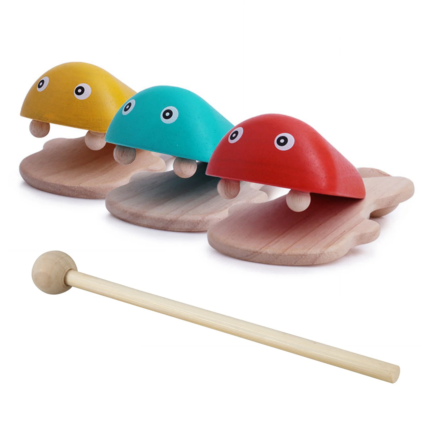 CGDS-4 Pair Wood Mallets Percussion Sticks For Energy Chime, Xylophone, Wood Block, Glockenspiel And Bells
