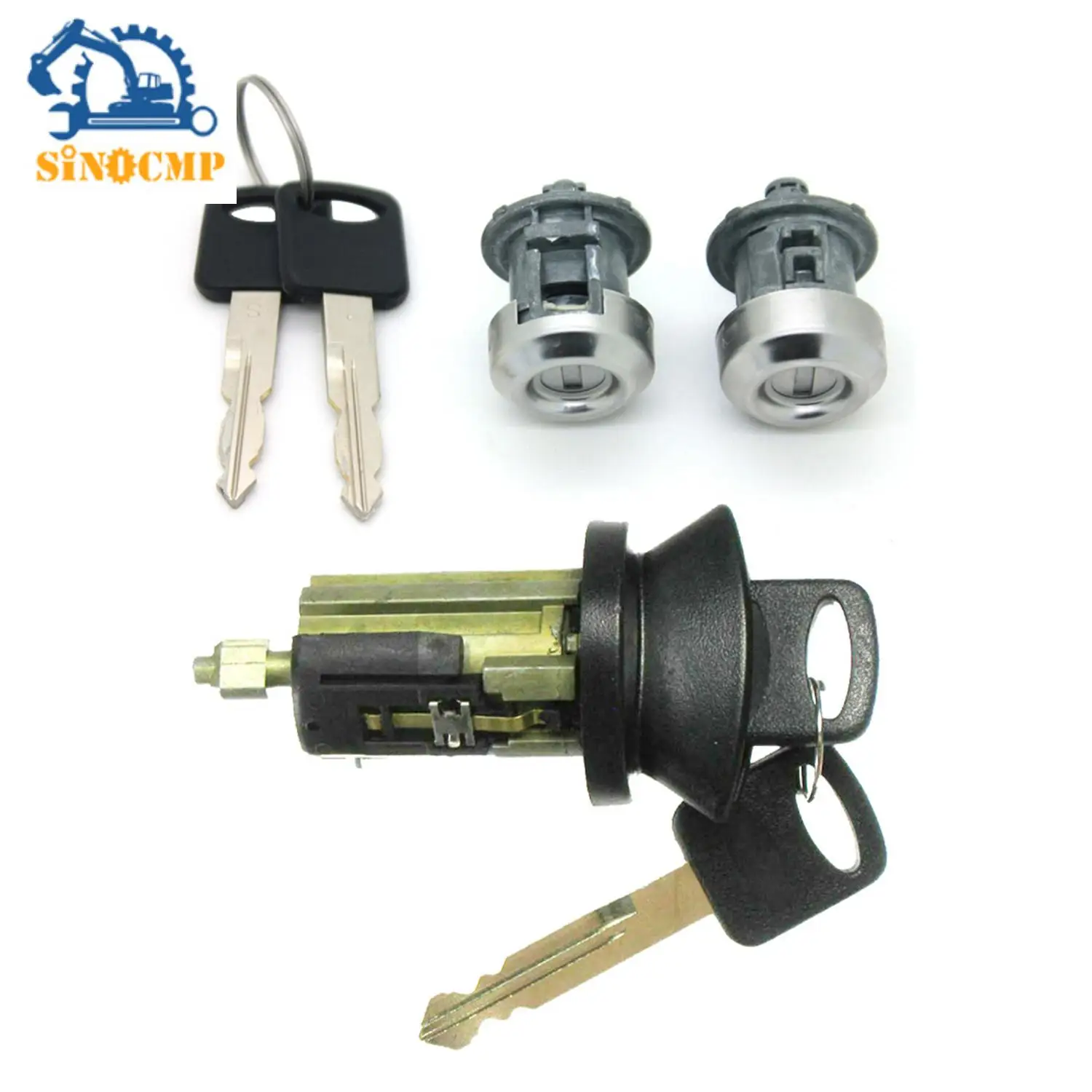 

3PCS Ignition Switch Door Lock Cylinder Set 707624 703362 for Ford F-250 F-250Super Duty 05-07 Car Replacement Parts