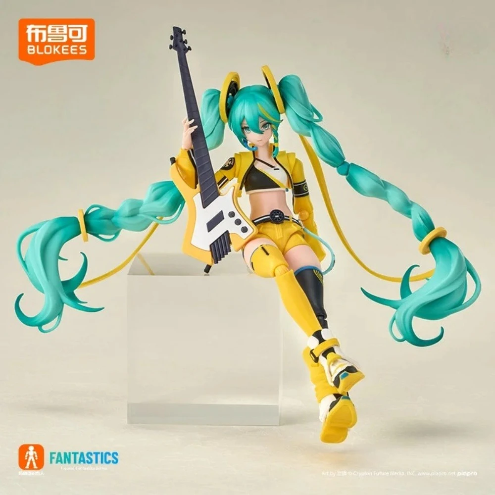 Blokees Hatsune Miku الكرتون أنيمي الجمعية تمثال لعبة أنيمي عمل الشكل البلاستيكية الاطفال اللعب دمية جمع أرقام هدية