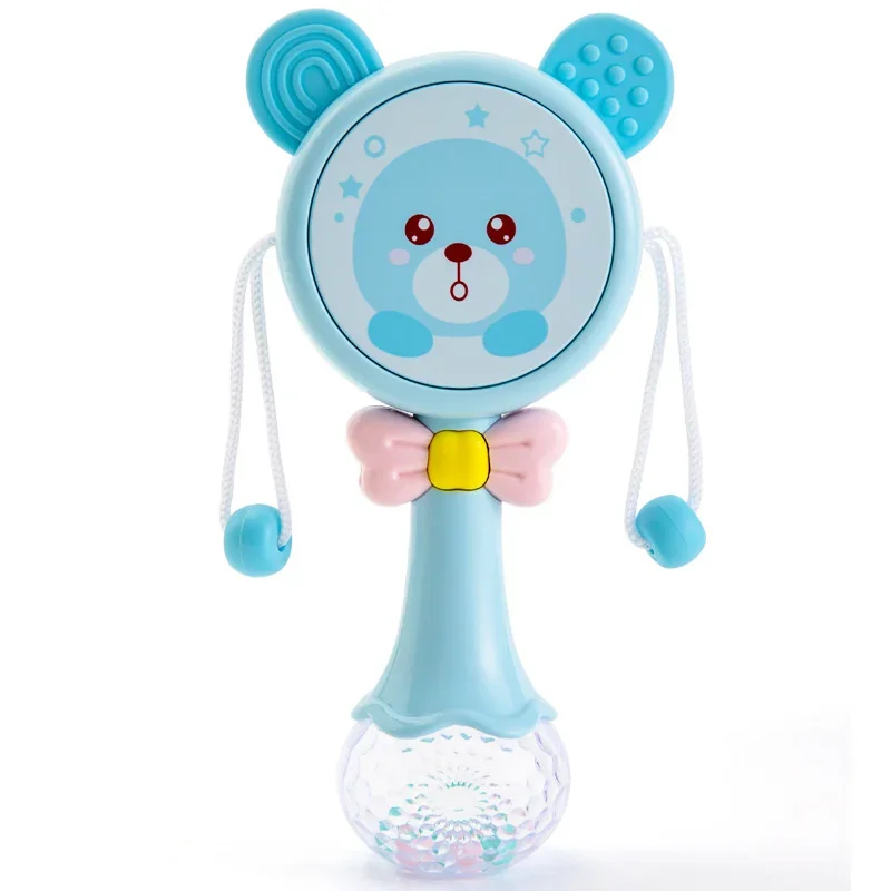 Sonaglio giocattolo per bambini: 0-1 anno, che roula, mordere, suonare, musica, puzzle 5 ragazzi e ragazze, 3-6-12 mesi