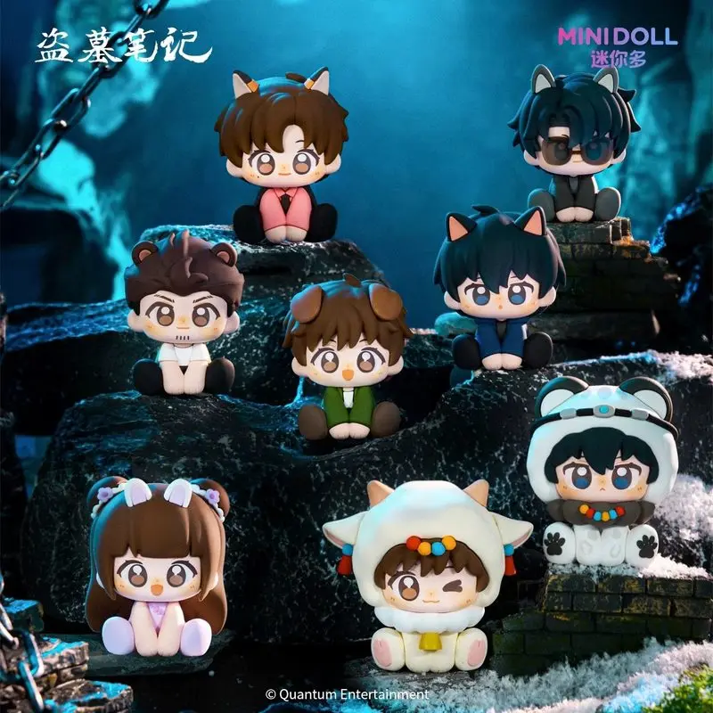 

Коллекционная фигурка-сюрприз Mini Doll The Lost Tomb Q-версия: милый полный набор (Чжан Цялин, У Сяйцюй, Чен Блэк) – аниме-фигурка, подарок