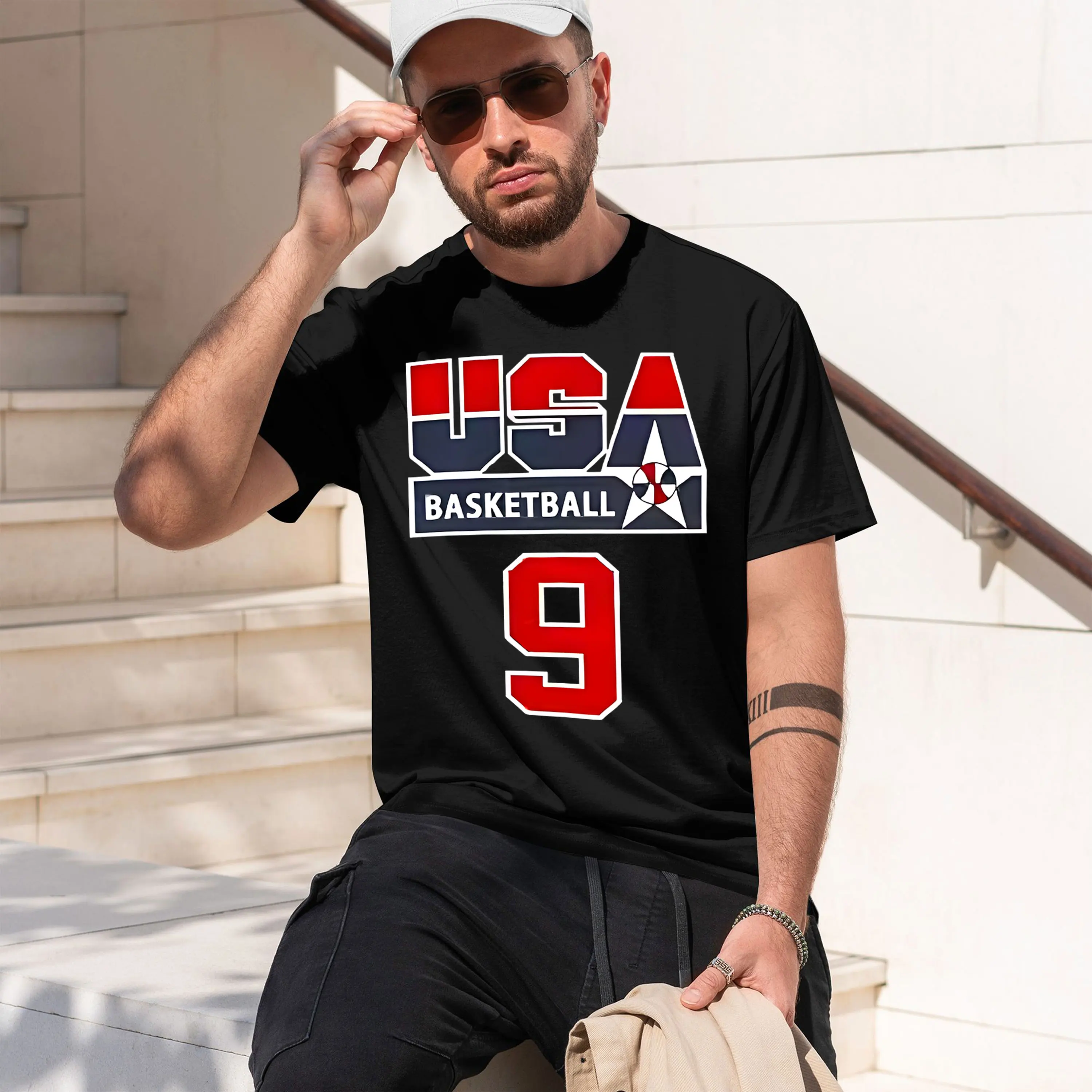Camiseta masculina de manga curta com gola redonda, modelo Dream Team 2026, 1992, clássica, casual, em várias cores e tamanhos para uso diário All-D