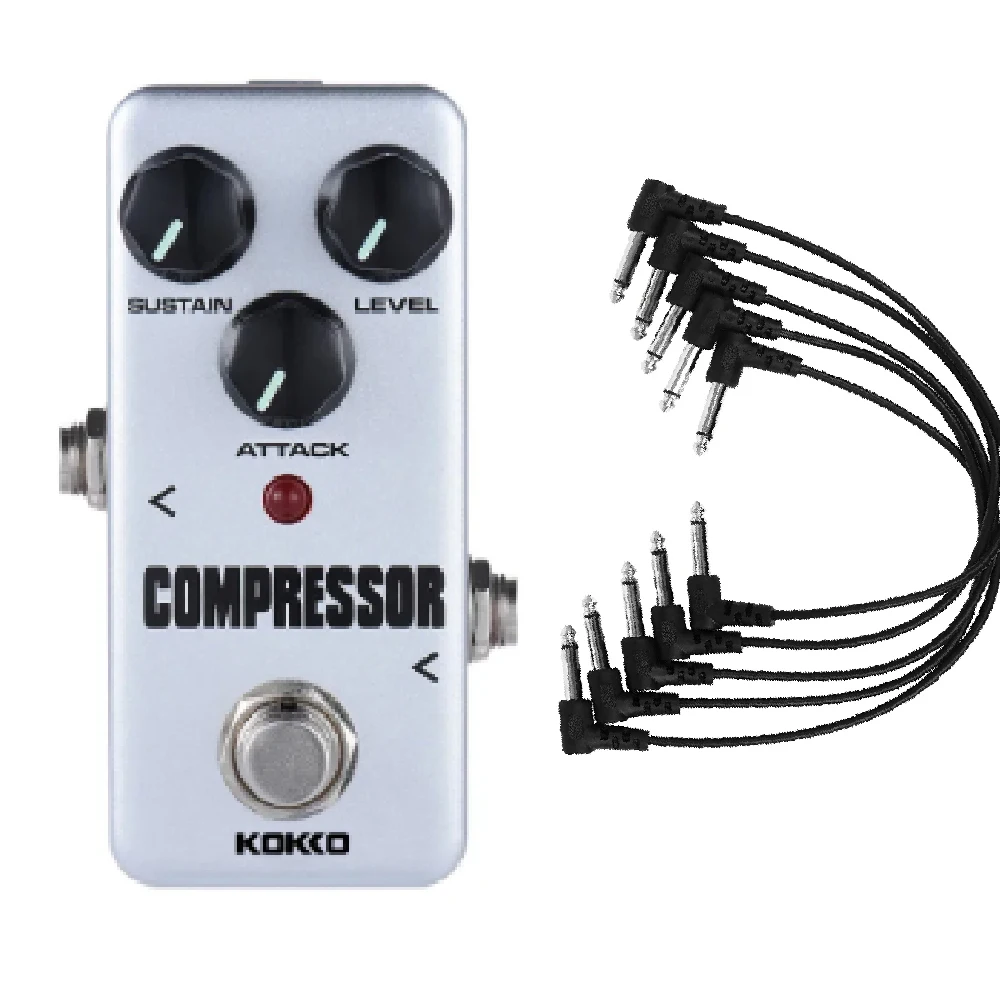 KOKKO FCP-2 COMPRESSOR Electric Guitar Effect Pedal Mini Guitarra Effect Pedal True Bypass Guitar Effector Powered by AC Adapter