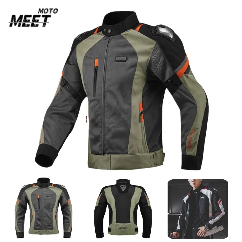 

Original Motorcycle Jacket Road Racing Clothing Chaqueta Rally Kit Anti-drop Waterproof Racing Knight Jacket All Season Men