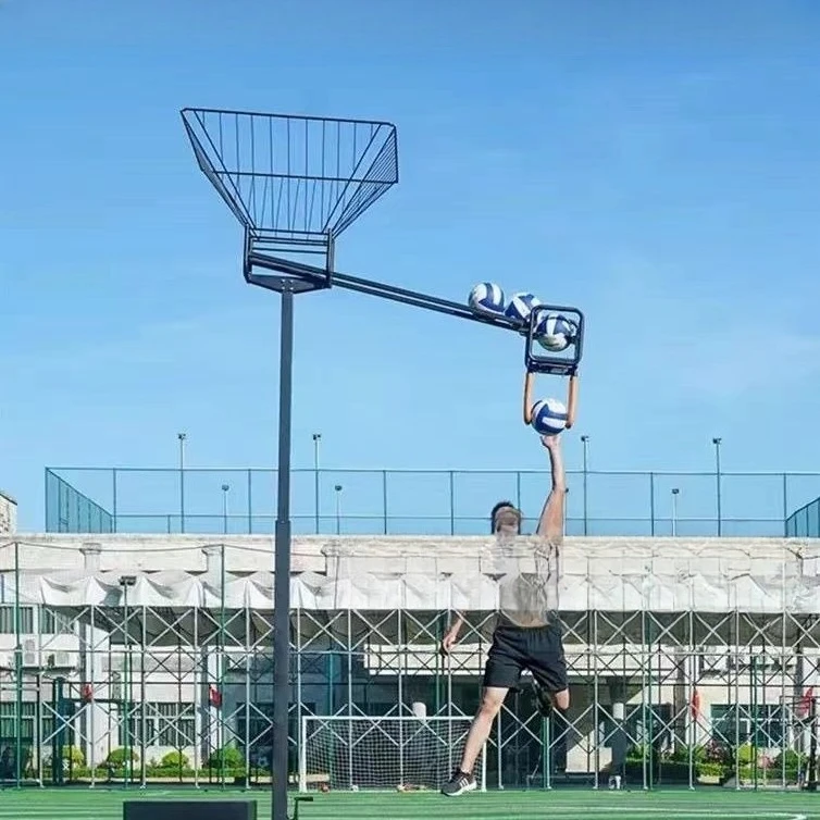 

Volleyball spike trainer Vertical lifting mobile volleyball trainer