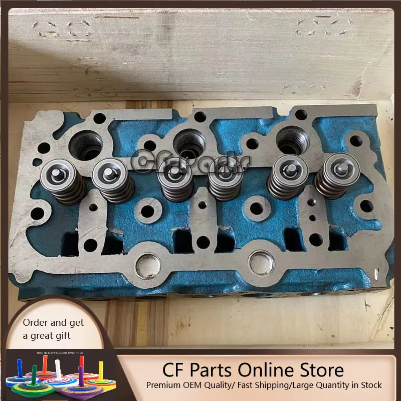 

Free Shipping Complete Cylinder Head For Kubota D850 D950 Engine With Full Set Valves