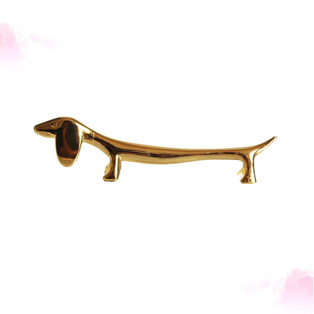 

Dog Shaped Chopsticks Rack Holder Creative Chopstick Rest Spoon Fork Holder Chopstick Stand for Home Hotel(Golden)