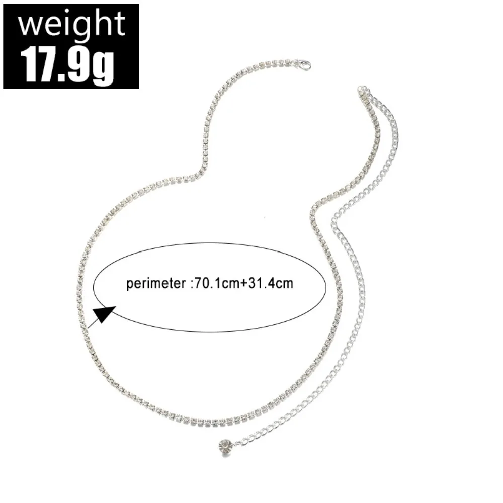 مثير الفضة الخصر البطن سلسلة بلينغ حجر الراين الجسم سلسلة قطرة الماء شقة ثعبان سلسلة النساء