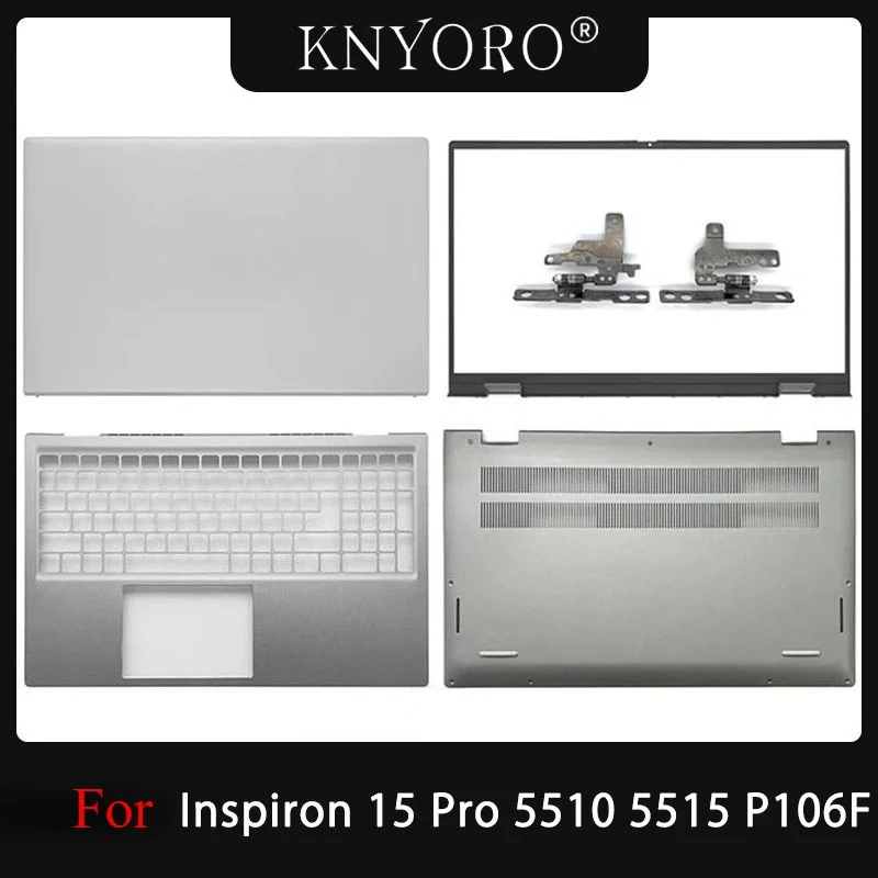 

NEW Laptop Shell For Inspiron 15 Pro 5510 5515 P106F Screen Back Cover/Front Bezel/Bottom Base Cover/Hinges Repair Case 15.6inch