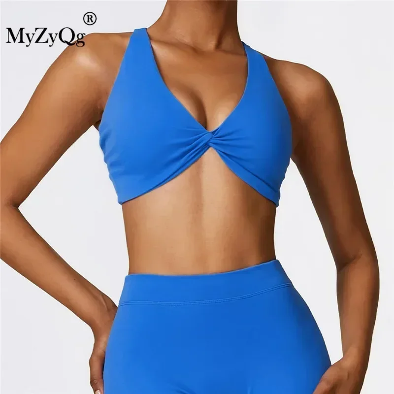 MyZyQg Women Running Pilate Yoga Bra Tight Quick-drying Fitness Wear Outdoor Vest Tank Top Beauty Back Sports Underwear