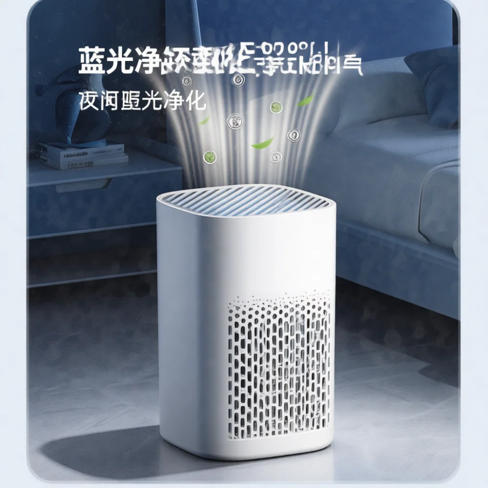 Portable USB Air Purifier Desktop Cleaner HEPA Technology Home Office Device Removes Smoke Odors Dust PM2 5 Silent Efficient Fan