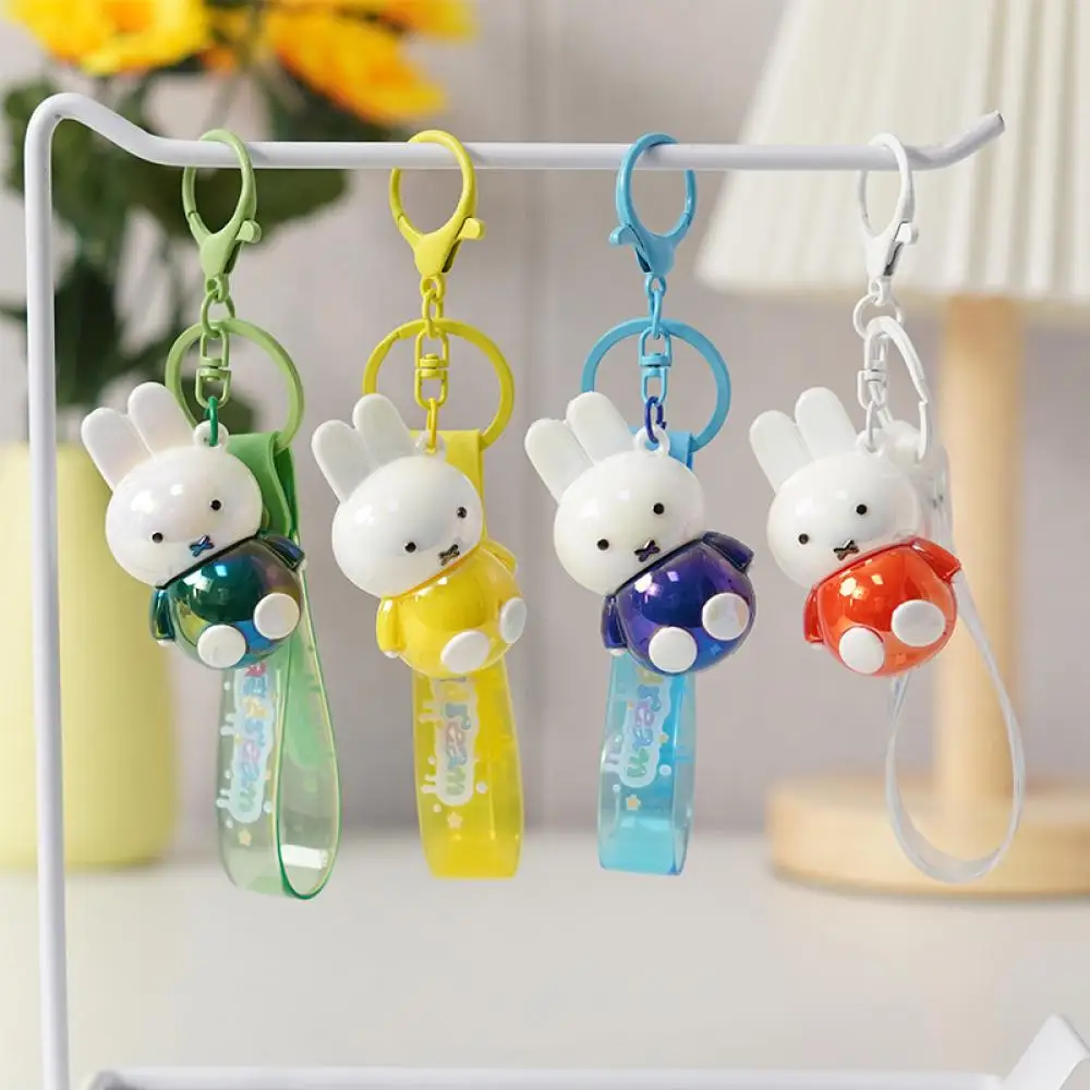 

Miffy Kawaii Keychains Pvc Electroplated Keychains Pendants for Student Schoolbags and Small Gifts for Children
