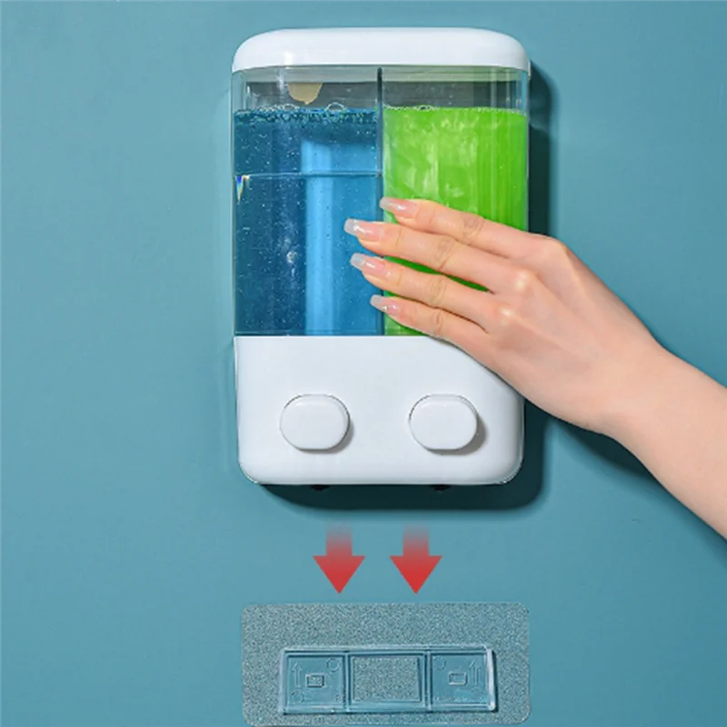 

Дозатор с насосом для жидкого мыла, 1000 мл, водонепроницаемый ручной дозатор мыла, многофункциональный ручной дозатор жидкости для ванной комнаты-AT64