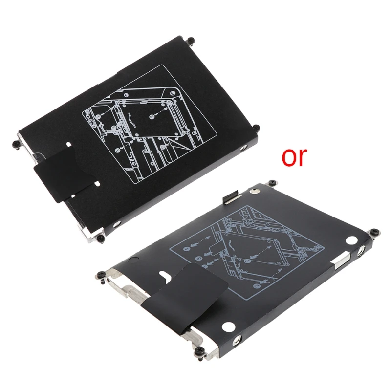 Aluminum HDD  Bracket Adapter Hard  Disk Mounting Converter Hard Disk Bay for HP EliteBook 820 720 725 G1  QXNF