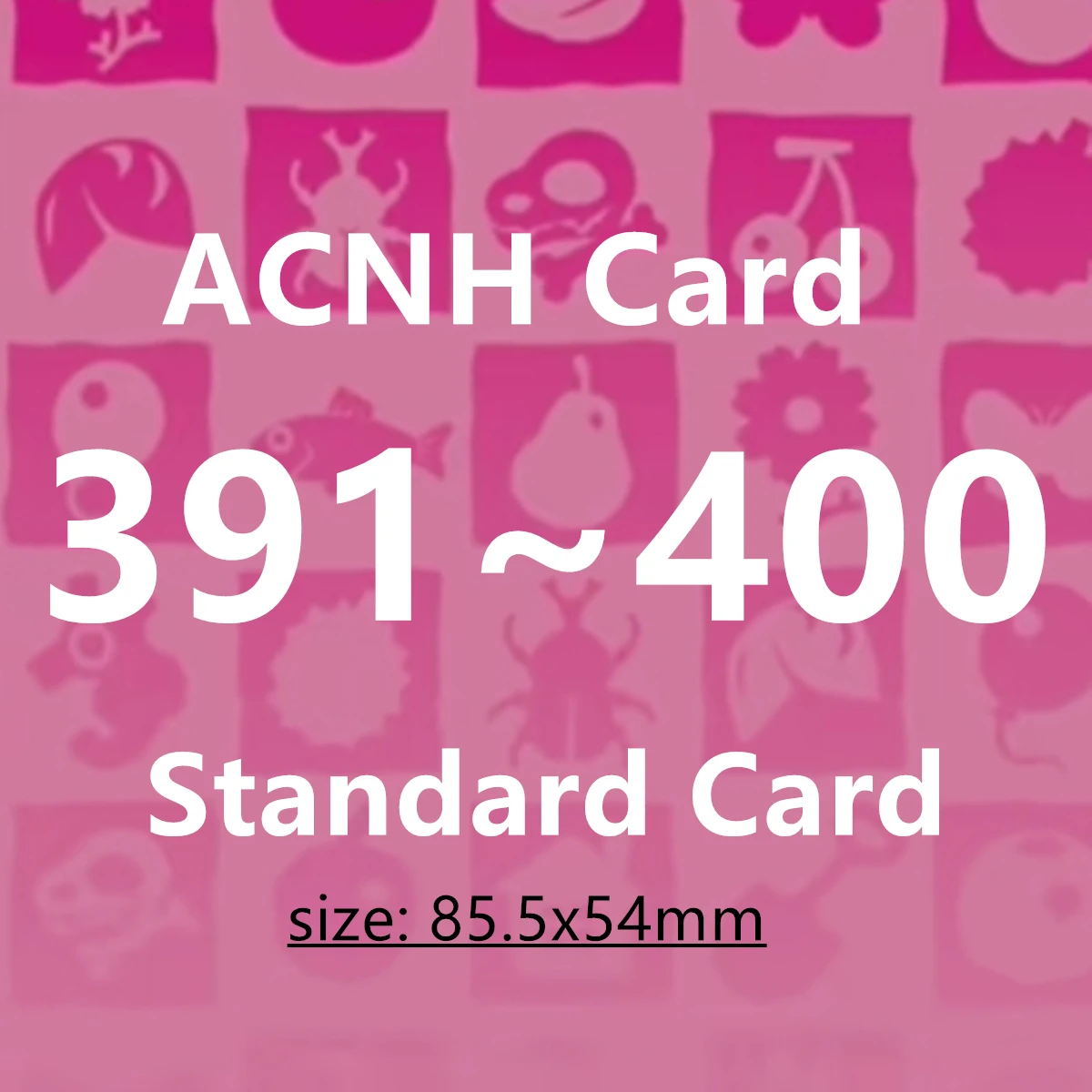 ACNH Card (391 to 400) NTAG215 Tag NFC Printing Card Work for Games Animal Series 4 Gayle Standard Card 85.5x54mm Twiggy