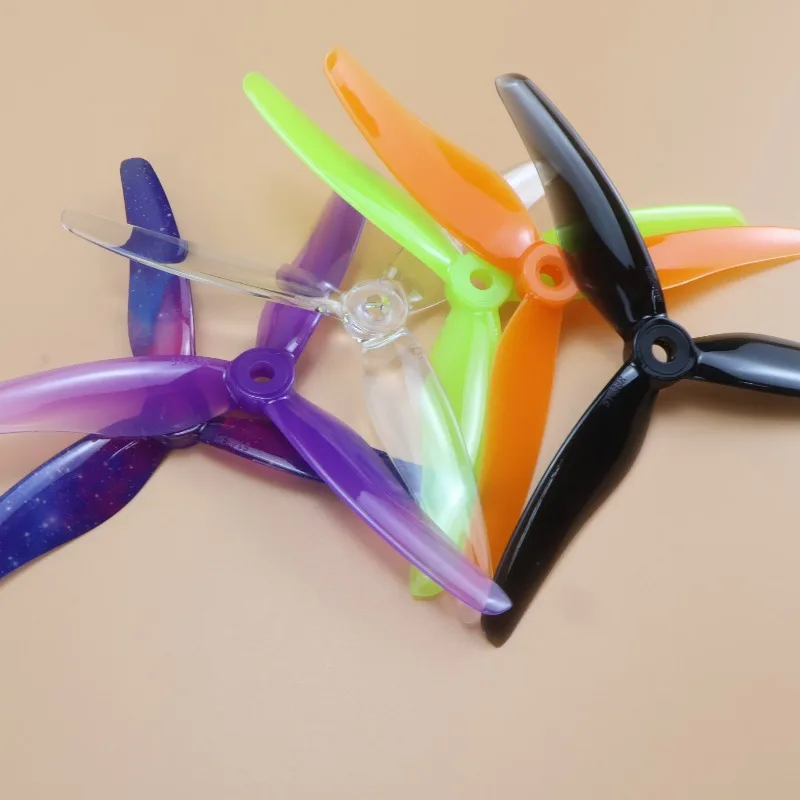 2 Pairs Gemfan 51433 5 Inch 3-Blade Propeller CW CCW Tri-Blade Props for FPV Racing Drone Brushless Motor