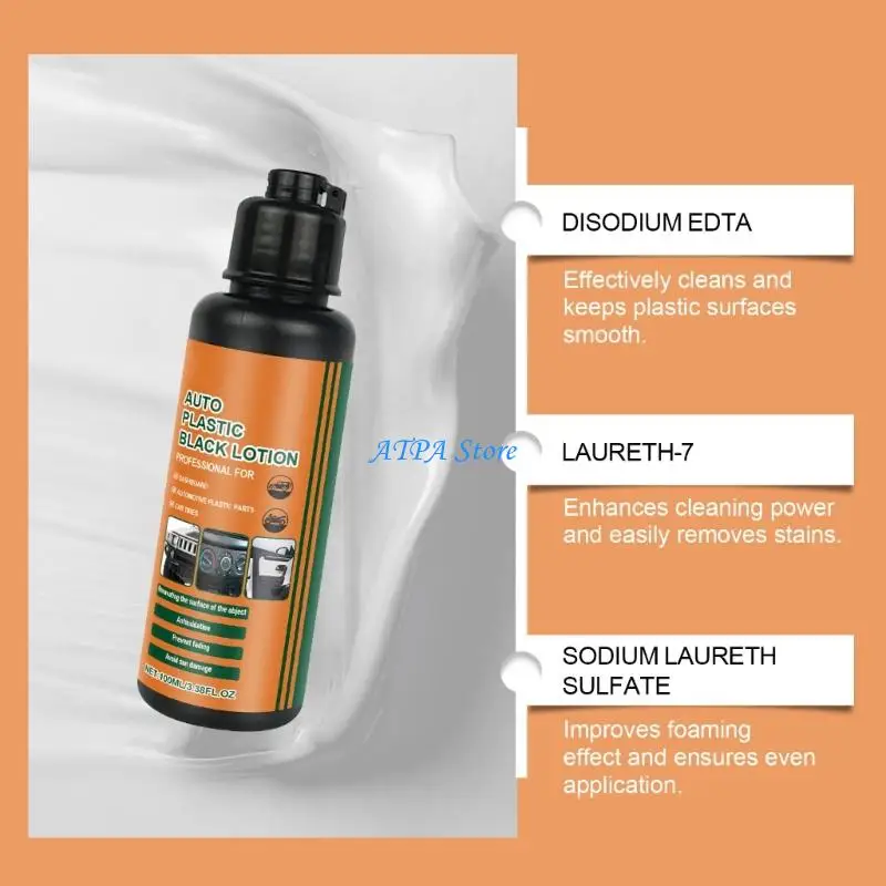 

U13C Vehicle Interior Cleaner & Polish Plastic Surfaces Revitalizer for Plastic