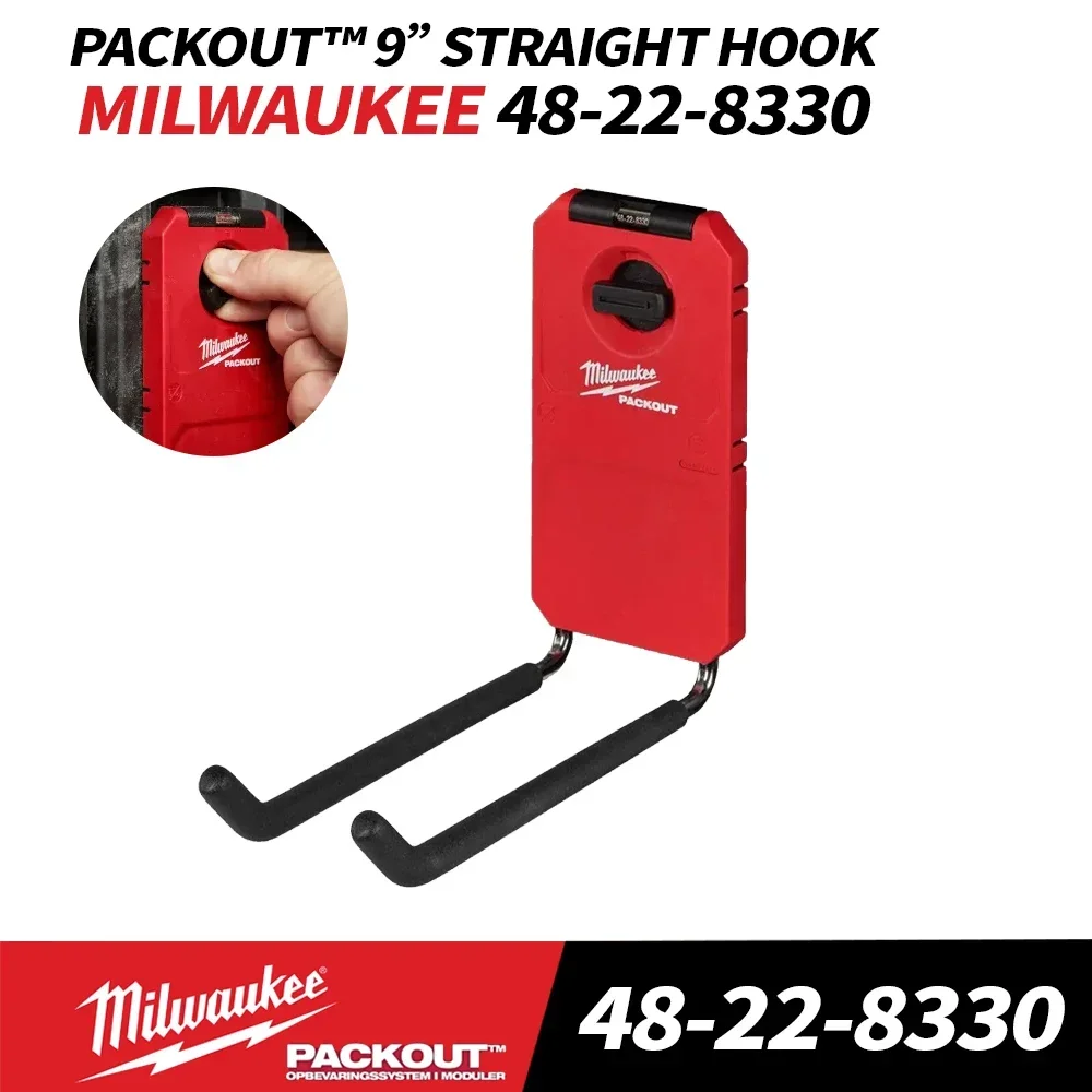 Milwaukee 48-22-8330 PACKOUT™ 9” Straight Hook Power Tool Accessories MILWAUKEE Tools