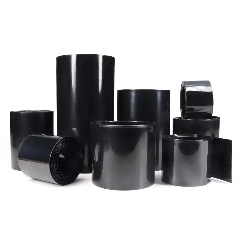 1KG PVC heat shrinkable tube battery holster shrink film black insulation heat shrinkable tube 18650 battery casing
