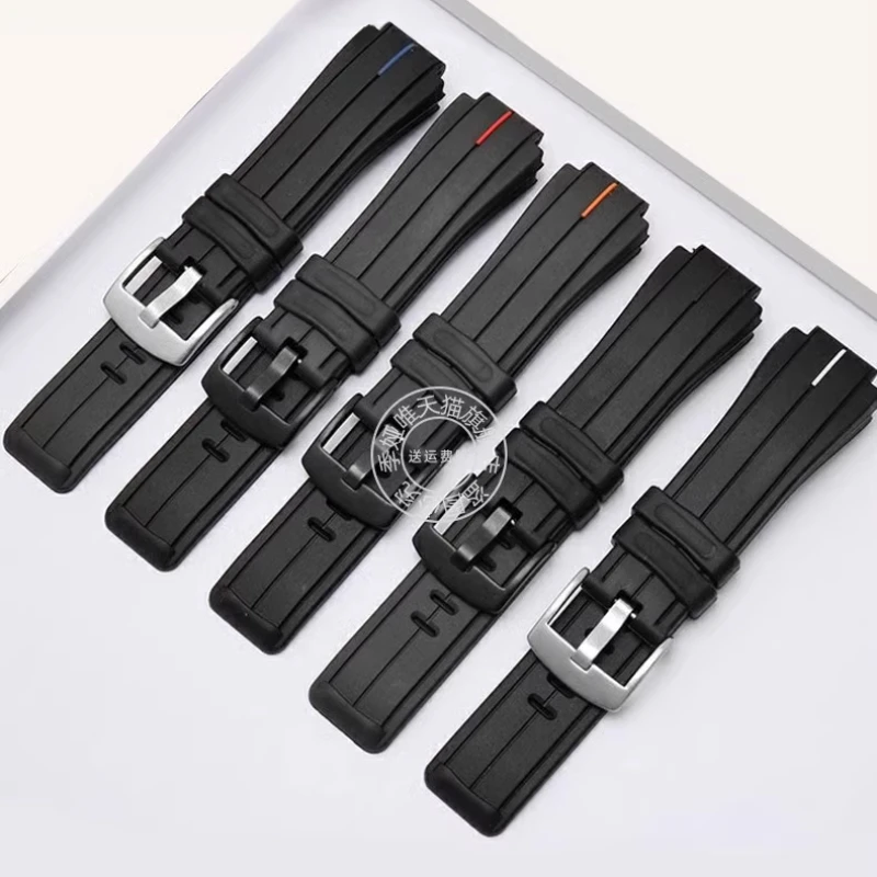 For Casio G-shock Steel Heart Gst-b200 EDIFICE ECB-10HR-1APR Watch Strap Gstb200 Silicone Watchband Rubber Bracelet accessories