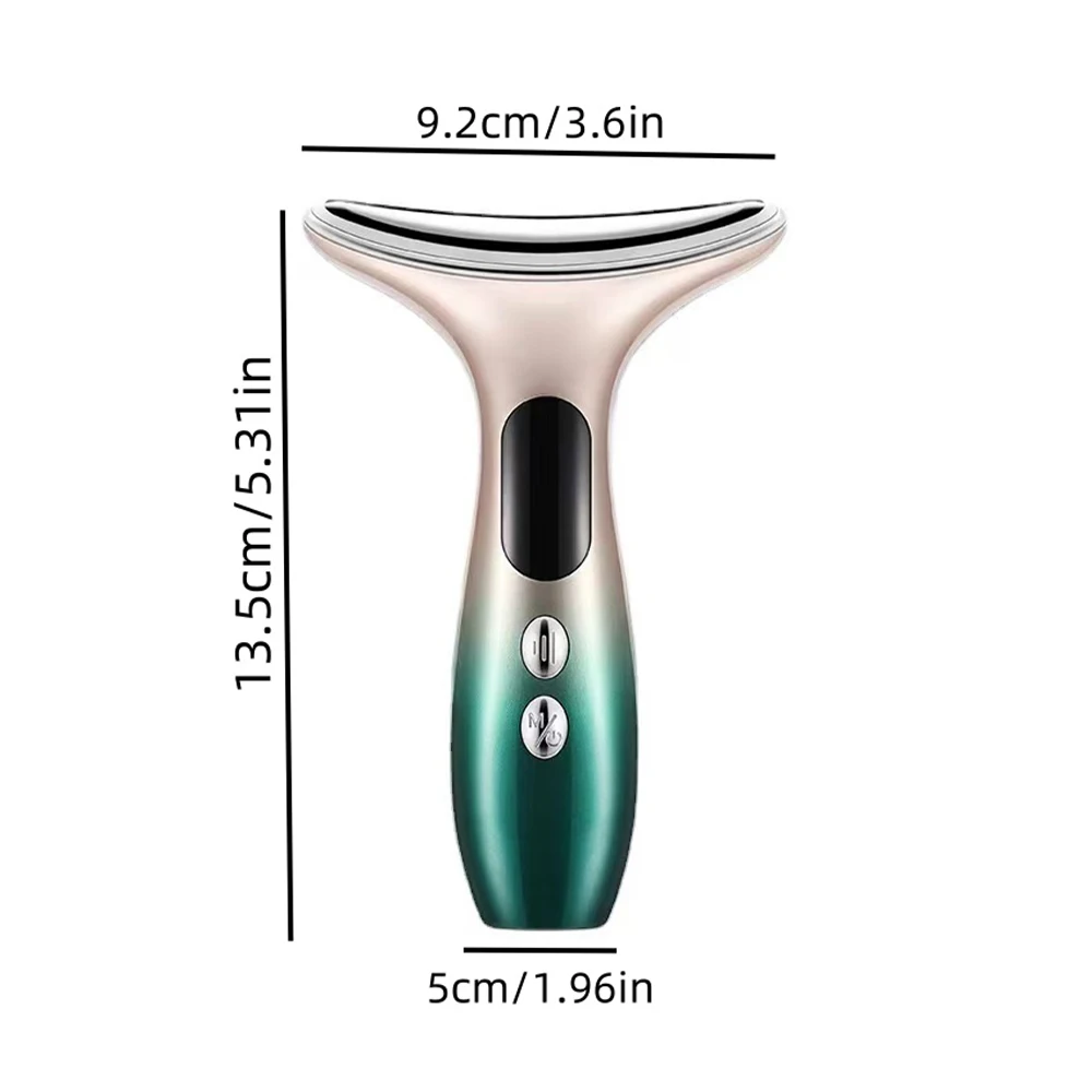 Multi functional green gradient Latin American neck massager neck pattern lifting and tightening home beauty device