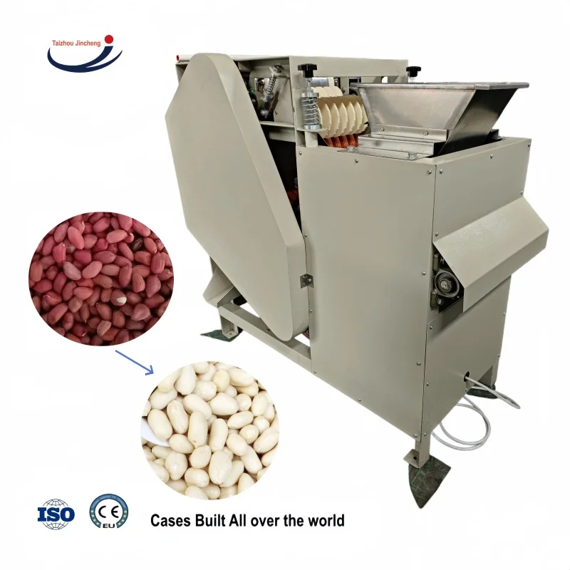 150-200kg Per Hour High Peeling Rate Rubber Rings Pistachio Almond Skin Peeler Removing Machine view 3