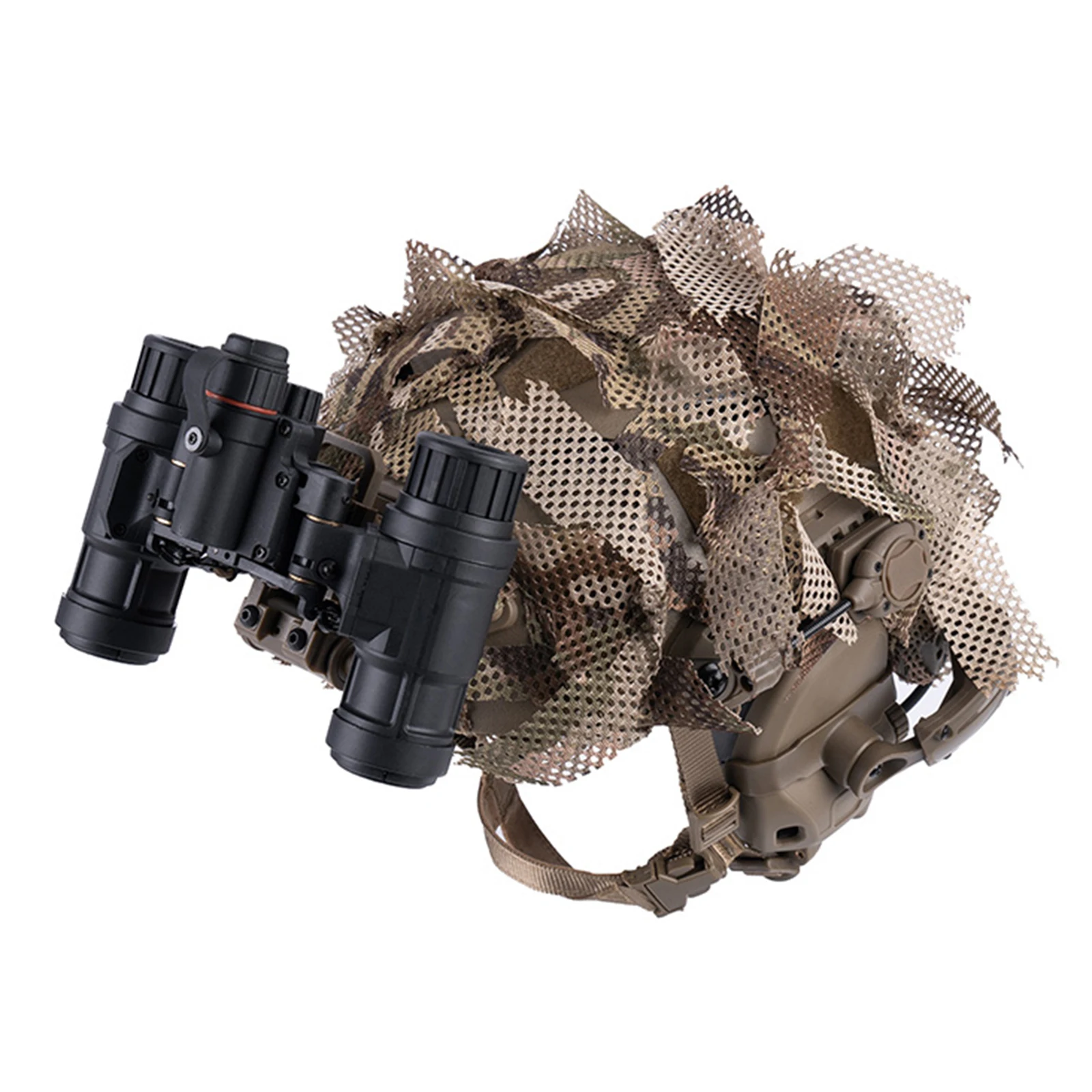 Lightweight Camouflage Net Cloth Irregular Leaves Shape & Versatile Breathable Mesh Cover for Outdoor Combat Training