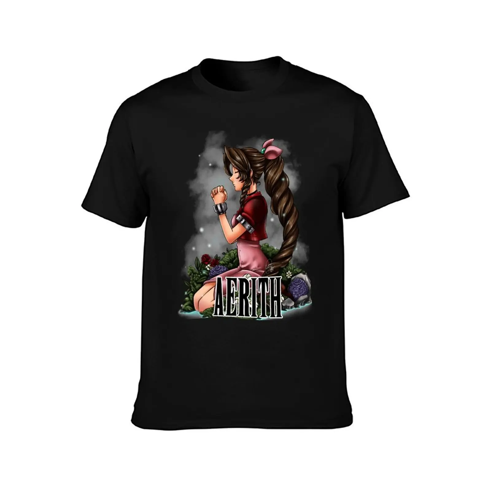 Aerith Mako T-Shirt Large Size Loose Casual Tee T-Shirt
