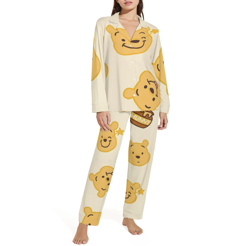 Winnie The Pooh And The Wind Blows_JDED2S Printed Pajamas Men or Women | Cute Pajama Sets | Elegant Lounge Wear for Women