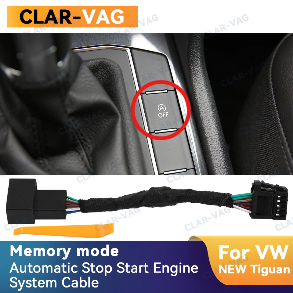 Sistema de motor de parada y arranque automático dispositivo de Control Sensor Cable modo de memoria para Tiguan plug and play