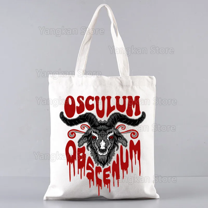 Ghost Band Design Shoulder Canvas Bags Large Capacity College Harajuku Picnic bag Women Bag Picnic bag