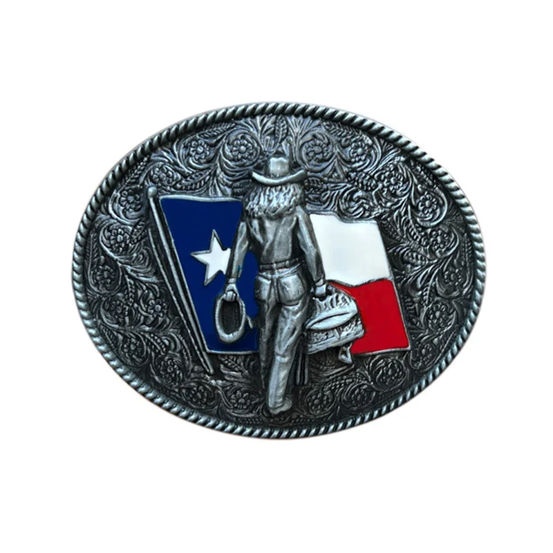 Texas cowboy belt buckle Western style