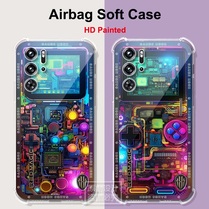 For Nubia Red Magic 9S Pro Phone Case For Red Magic 9 Pro Plus Pro+ 8 7 Transparent All-inclusive TPU Anti-fall Shell