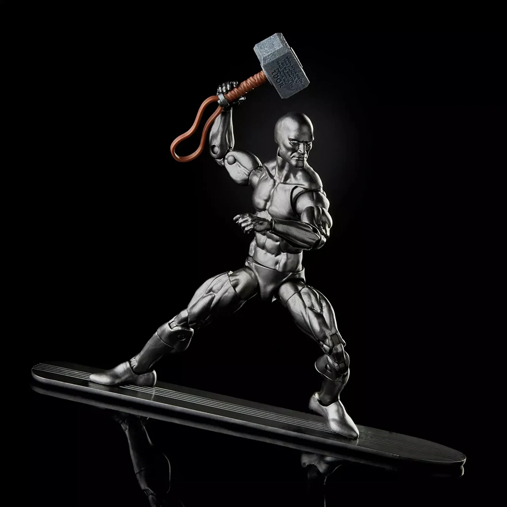 [In-Stock] Original Hasbro Marvel Legends Series Silver Surfer With Mjolnir 15cm Collectible Action Anime Figure Model Toys