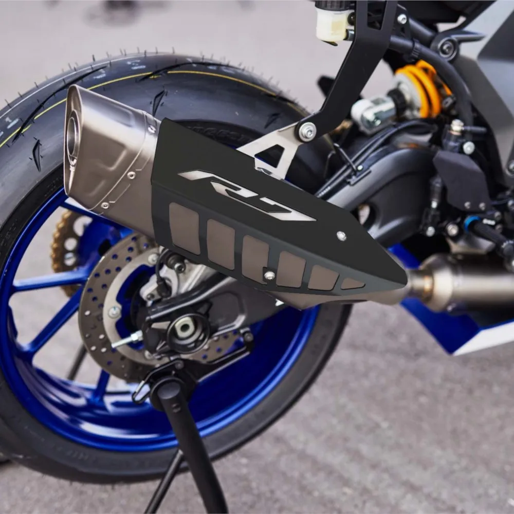 YZF R7 2025 2026 Exhaust Pipe Guards Protection For YAMAHA YZF-R7 2021~2024 Motorcycle 2022 2023 Muffler Protector Cover Shield