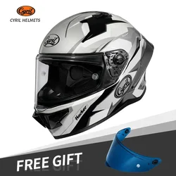 Full Face Motorcycle Helmet for Men Women Moto Helmet Original CYRIL FF352 DOT Approved Helmet Full Face Helmet