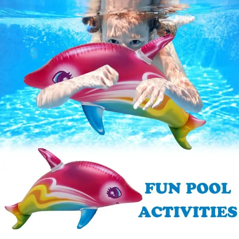 Aufblasbare Delphin Spielzeug Kinder Sommer Strand Schwimmbad Party Spiele Kinder Spielzeug aufblasbare Ride-Ons Pool schwimmt Wasser spielen Spielzeug