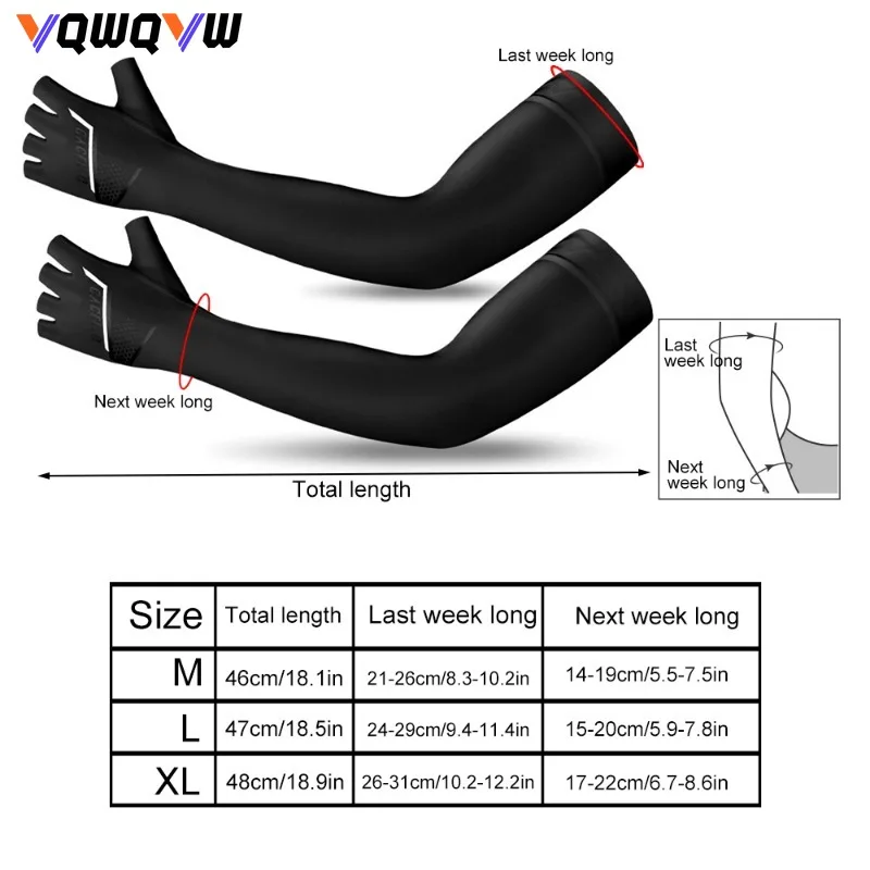 1Pair Cool Men Women Arm Sleeve Gloves Running Cycling Sleeves Fishing Bike Sport Protective Arm Warmers UV Protection Cover