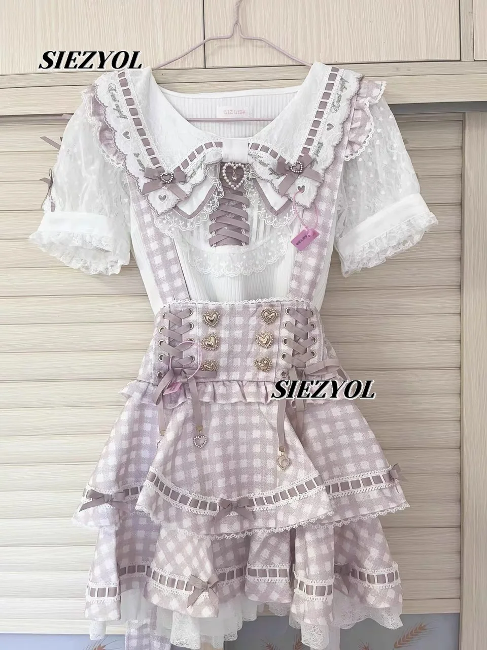 Liz Shirt for Women Summer New Lolita Lapel Bow Versatile Tops White Black Blouse Japanese Style Sweet and Cute Girls Camisas