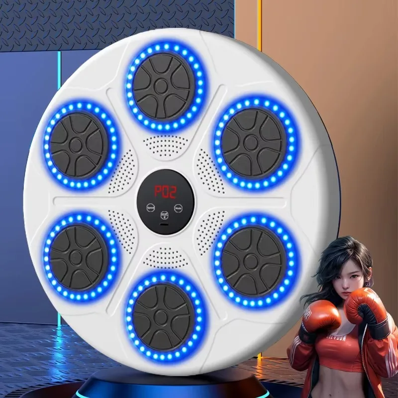 

Hot box training beautiful smart boxing wall target game console with music