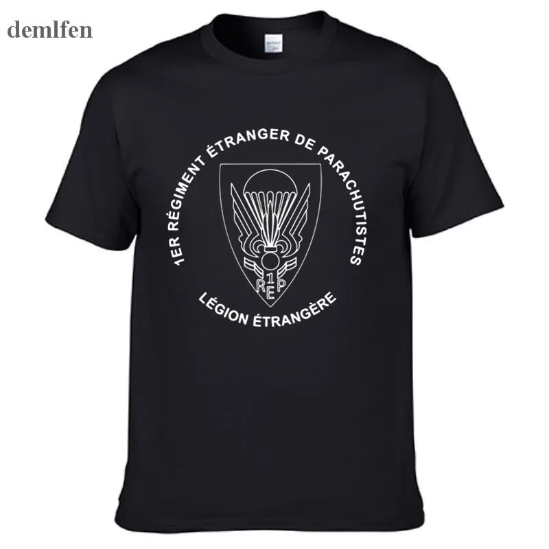 2017 New French Foreign Legion Special Forces War Army T-shirt Homme Camisetas Men Cotton Short Sleeve T Shirt Tees Tops