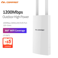 Comfast AC1200 Outdoor Access Point High Power 2.4G 5GHz Gigabit Router AP Repeater Long Range WiFi Antenna For Street Garden