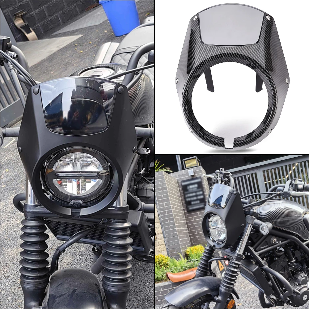 Headlight Fairing For Honda CL SCL 250 CL250 CL300 CL500 SCL250 2023 2024 Headlight Fairing Cowl Cover Mask Windshield