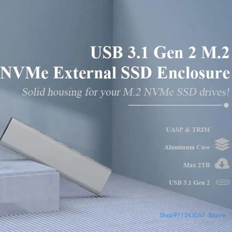 

Алюминиевый корпус USB TypeC для NVMe SSD Experience, быстрая скорость 10 ГБ, Прямая доставка