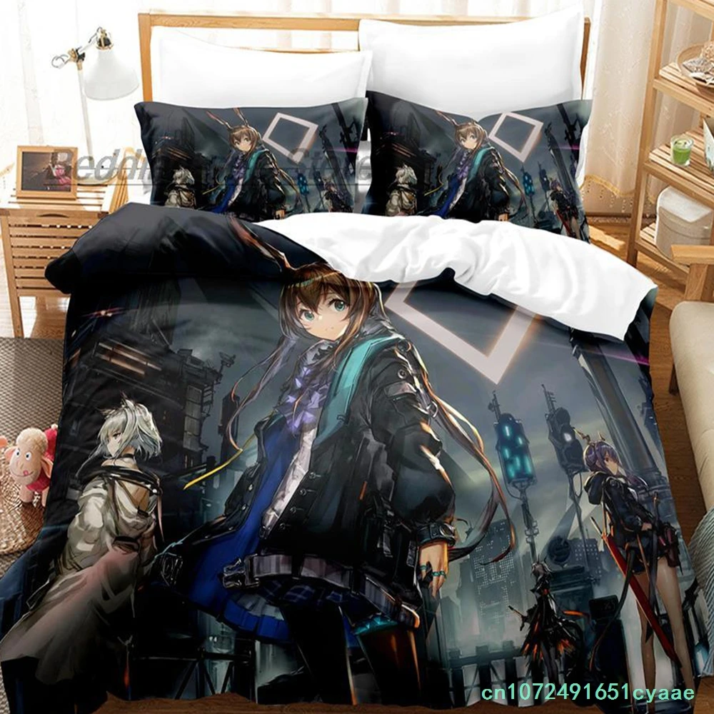 Arknights Bedding Set Single Twin Full Queen King Size Bed Set Aldult Kid Bedroom Duvetcover Sets 3D Print Air Conditioning Is