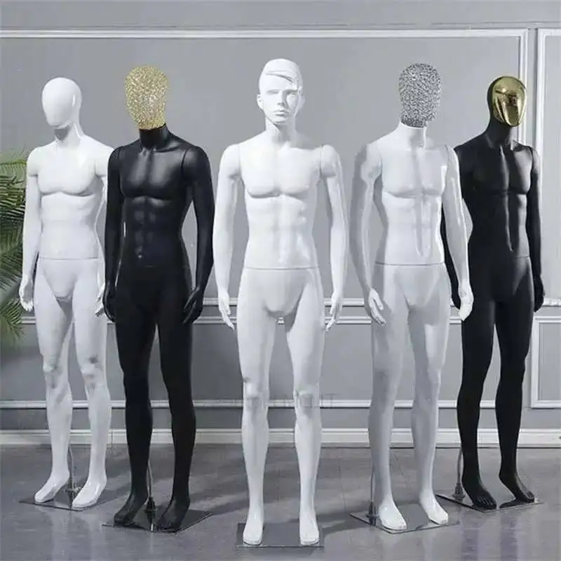 Props Store Male Plastic Shopping Nude Couture Model Full Body for Dummy Men's Mall Window Clothing Display Clothes Mannequin