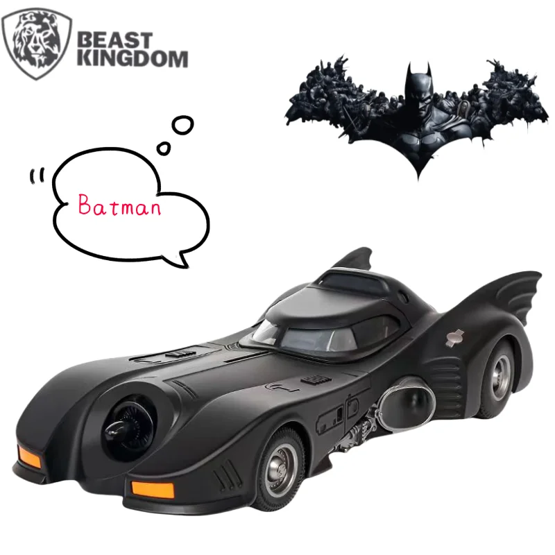 

BeastKingdom DC Batman Chariot Model Creative ins High Value The Dark Knight Returns Toy Car Ornaments Men's Collection Gifts