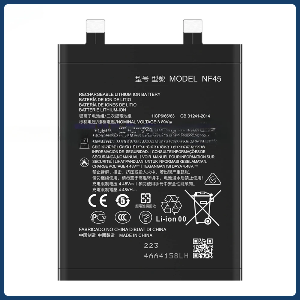 New 4610mAh NF45 Battery for Motorola Moto X30 Pro XT2241-1 Mobile Phone Batteries Capacity  Batteria