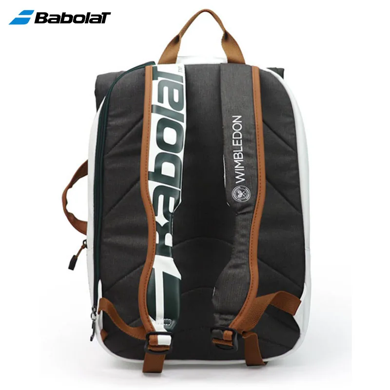 Genuine Babolat Tennis Backpack Pure Wimbledon Co-branding Tennis Padel Squash Badminton Rackets Bag Large Capacity Raquete Bags