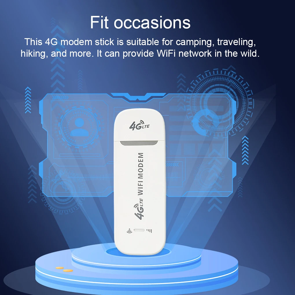 Hiking WiFi Dongles 4G LTE Network Adapter Modem Stick Router Fast Speed 1800Mbps External Computer Accessories